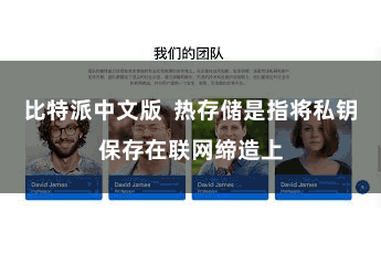 比特派中文版  热存储是指将私钥保存在联网缔造上